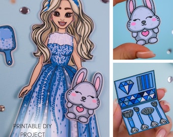 Printable Paper Dolls Dress Up Set | Digital Download | Creative Kids Activities | DIY For Kids | Instant Download | Craft At Home