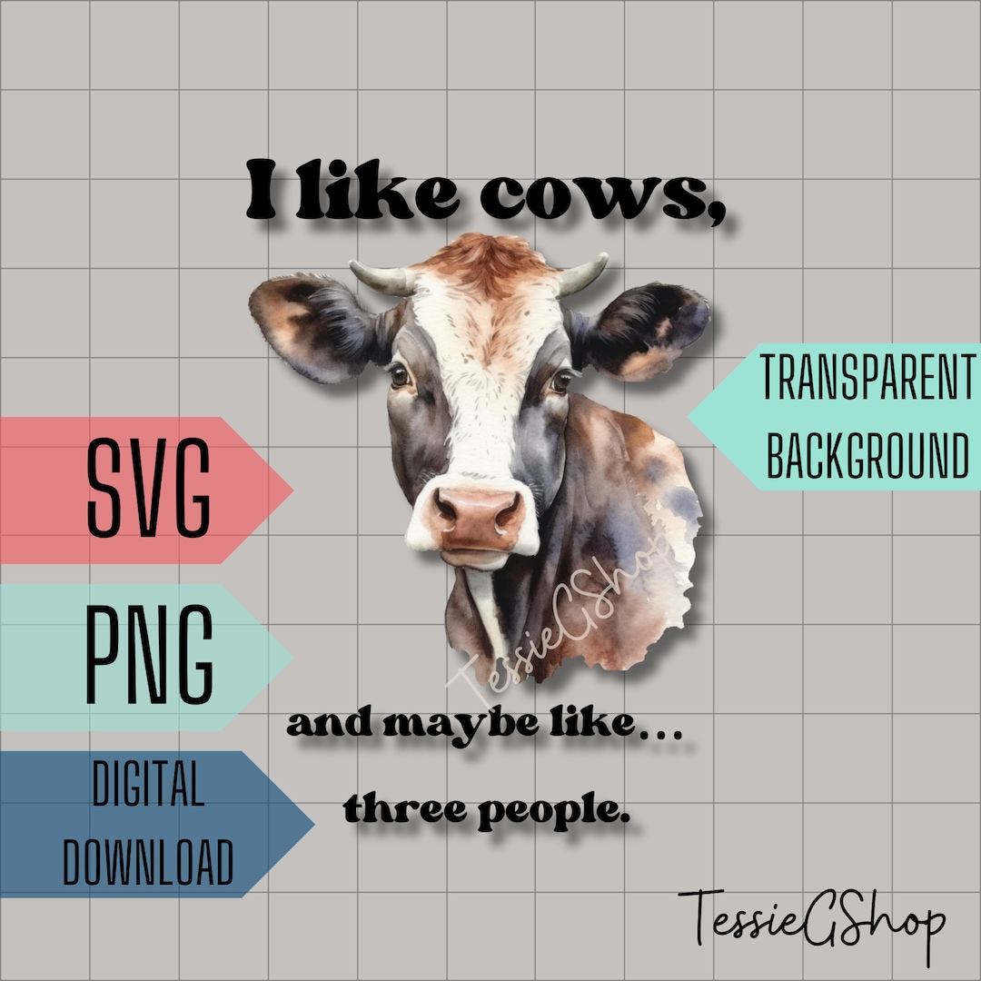 Funny Cow Digital Download - Etsy