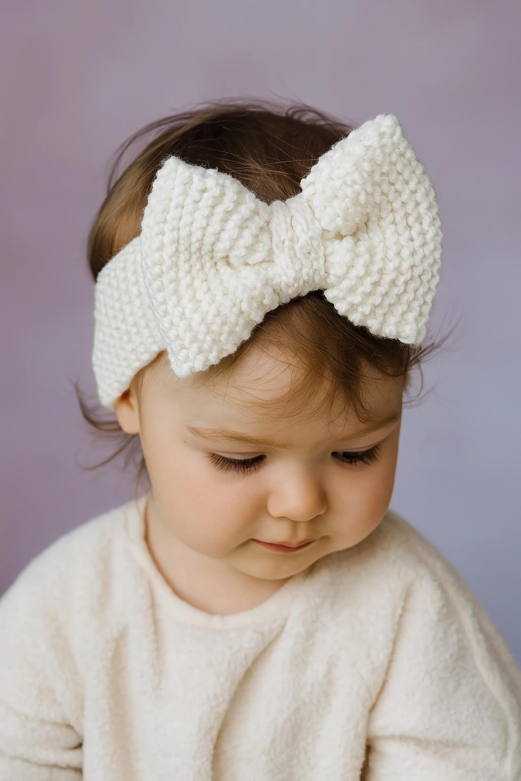 4 Fasce Elastiche Per Neonata Con Fiocco Vintage | Morbide In Cotone E Nylon Per 0-6 Mesi, Colori Vivaci