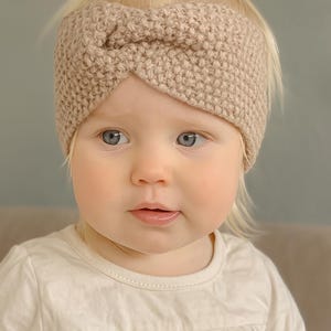 PDF knitted headband-Twisted Headwrap Pattern-Knitting pattern for Aran yarn-Weight 4 knitting pattern-Ear warmer knit pattern