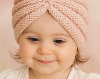 Strickanleitung für Baby-Turban: Anfängerfreundliches Turbantuch (PDF-Muster, 0-24 Monate)