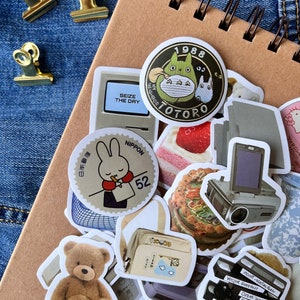 10, 25, 50pcs Sticker Pack of Pinterest Girl Guy Aesthetic, Korean Daily Vlog Vibes for Kindle, Laptop, Deco, Scrapbook, Journal