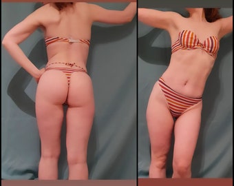 Kompletter Bikini mit Tanga Höschen