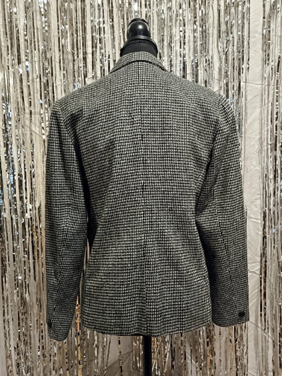 Vintage Double-Breasted Houndstooth Blazer - image 4