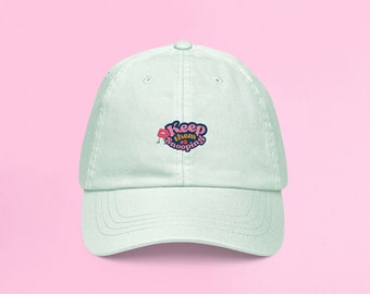 Gorra de beisbol color pastel, gorra pastel unisex, gorra de béisbol bordada, gorra keep them snooping, regalo gorra de beisbol