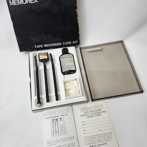 Vintage Memorex Tonbandgerät Pflegeset