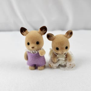 Sylvanian Families Calico Critters Buckley Deer Family Lot Of 2