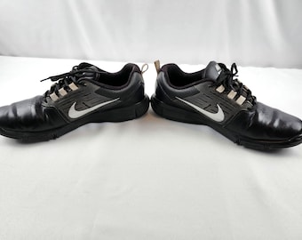 Nike Explorer CTRL Mens Golf Shoe 704694-001 sz 10 Black Gray Soft Spikes