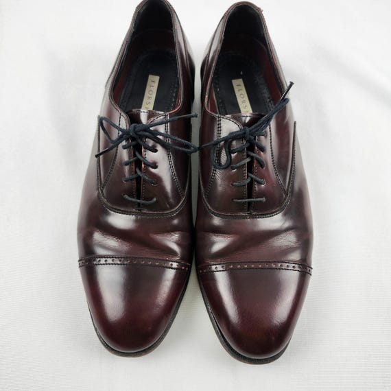 Florsheim Lexington Burgundy Leather Cap Toe Oxford Dress Shoes Mens 10.5 D Florsheim Burgundy Lexington Cap Toe Oxford Men main image 3