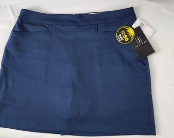 Falda pantalón de golf de alto rendimiento con cintura elástica y confort del PGA Tour para mujer de NWT, azul marino, talla 6