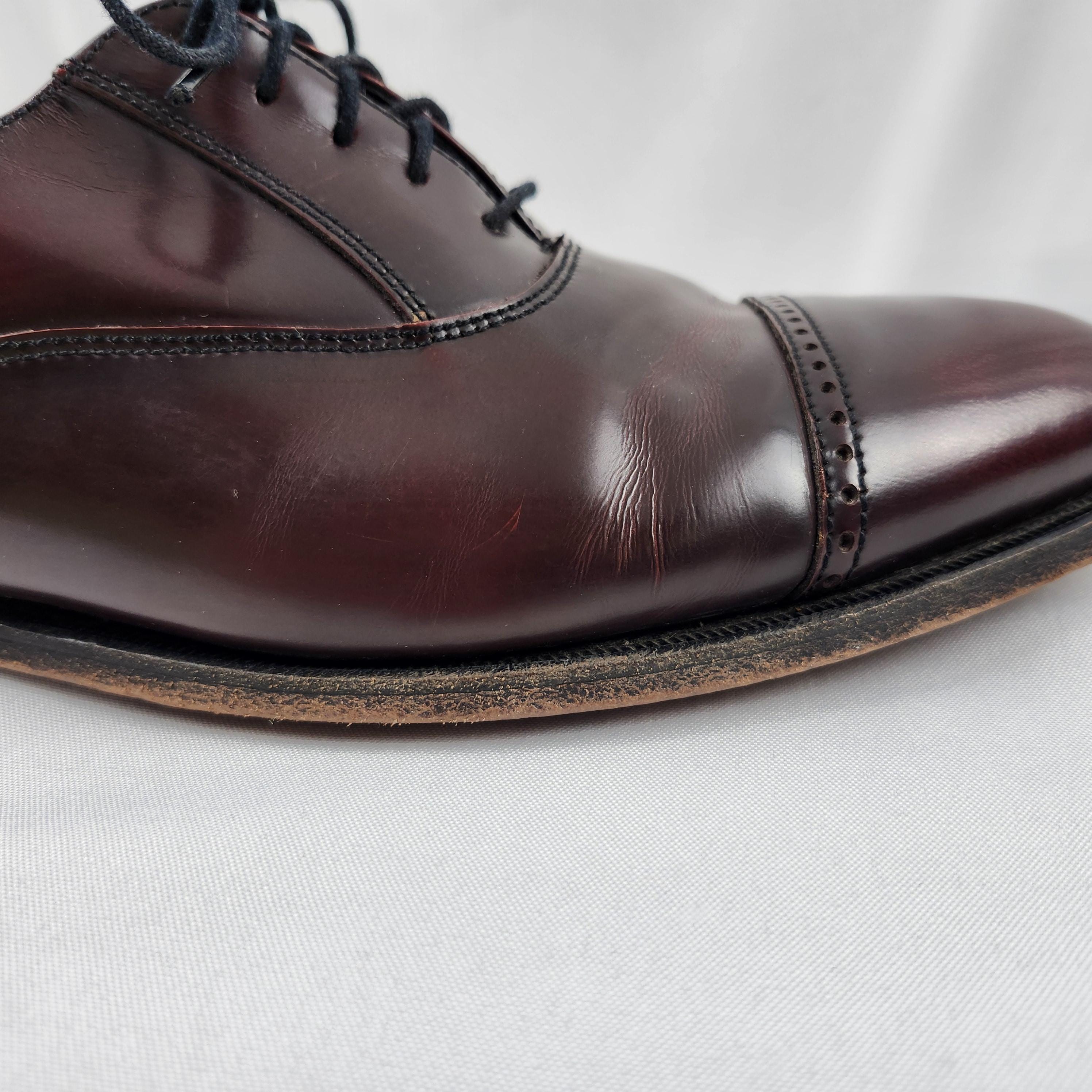 Florsheim‎ Men Burgundy Leather Cap Toe Oxford Lexington Dress Shoes Sz 7 Florsheim Men main image 2
