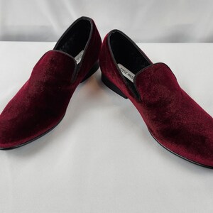 Steve Madden Men\'s Burgundy Velvet Loafers. NWOT Steve Madden | Shoes | Nib Mens Steve Madden Burgundy Velvet  main image 4