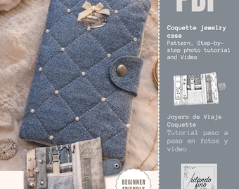 DIY Travel Jewelry Case Sewing Pattern: Beginner-Friendly (PDF Pattern)