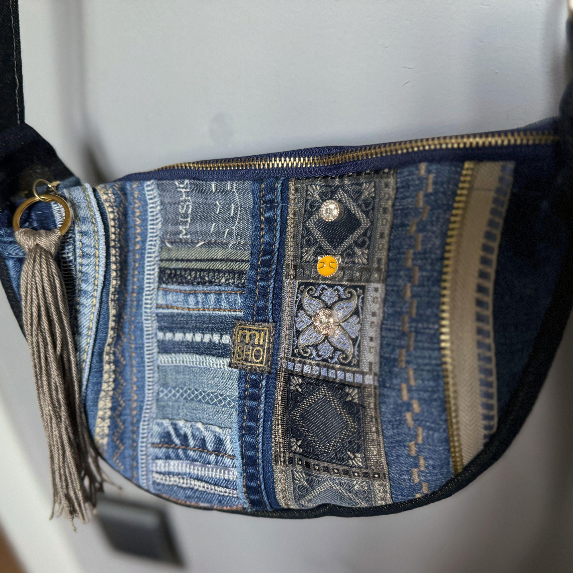 Denim Crossbody Bag Sewing Pattern: Upcycled Jean Purse (PDF Pattern ...