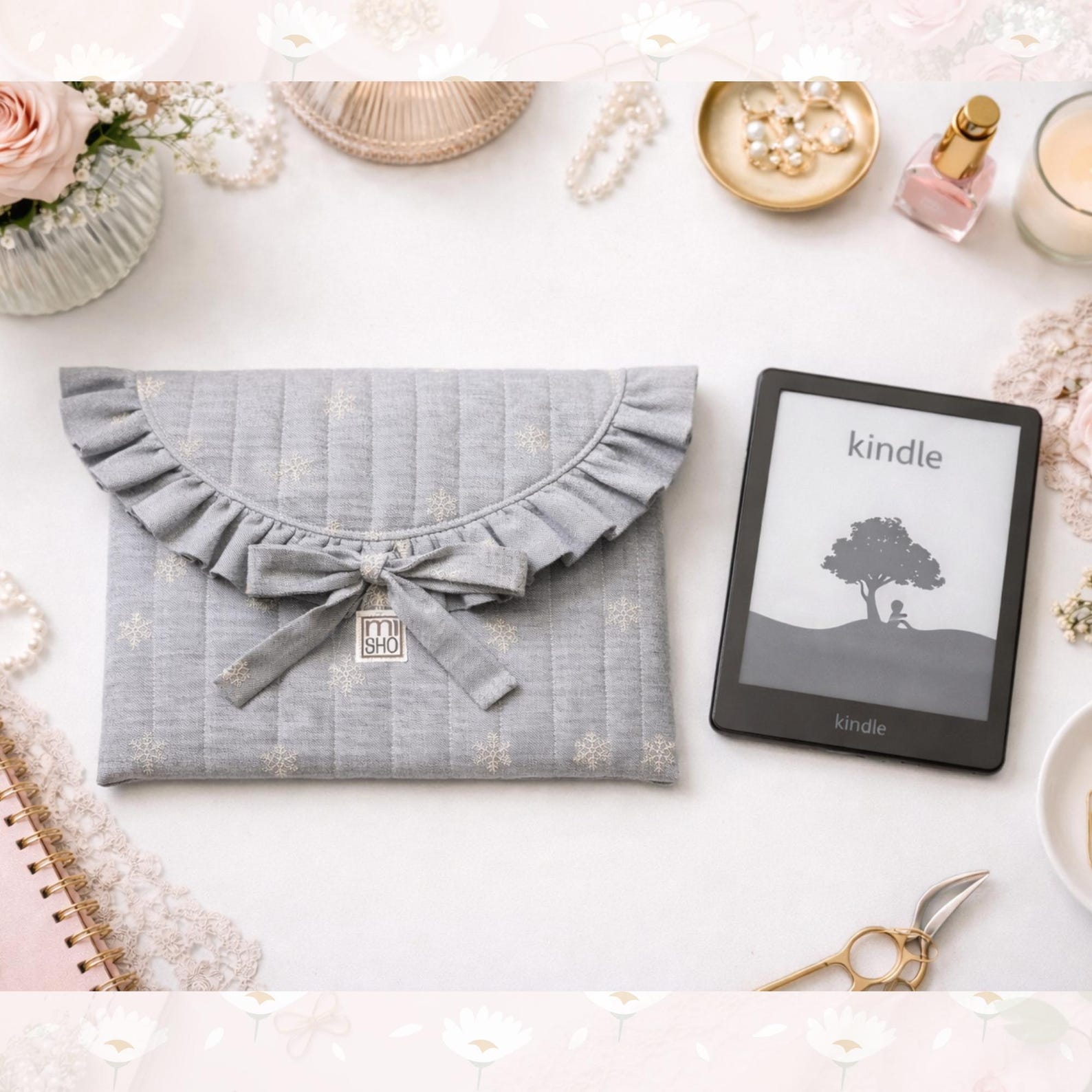 Ruffled Laptop & E-reader Sleeve Pattern PDF | 3 Sizes Quilted Case ...