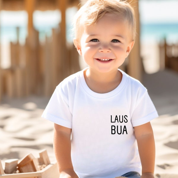 LAUSBUA T-Shirt Unisex Lausbua Shirt for Babies and Toddlers Cute T-Shirt for Children Gift Idea for Birth Birthday Lausbua