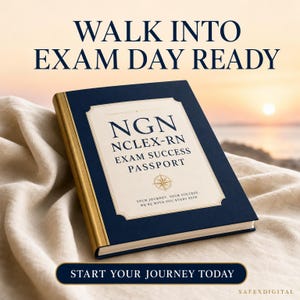 NGN NCLEX-RN exam success passport | 19 page printable study system, 30day roadmap, practice log and exam day checklist pdf
