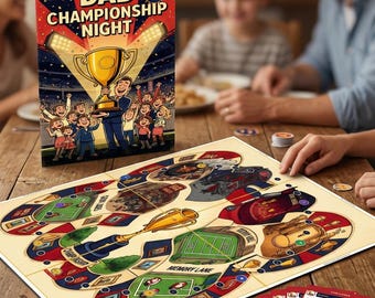 Juego imprimible para el Día del Padre | Noche de campeonato para papás | Juego de preguntas y respuestas familiar | Actividad para el Día del Padre | Juego de fiesta de descarga instantánea | Regalo para papá