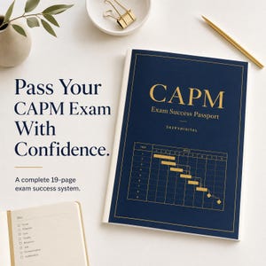 CAPM exam success passport | 19-page printable study planner, 30-day roadmap, practice log and free interactive companion at SafexDigital