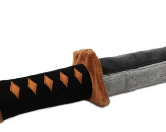 Plush Sword Katana - Felted Samurai Sword - Toy Katana Sword - Japanese Bushi Sword - Toy Sword - Foundation GraTy - social enterprise