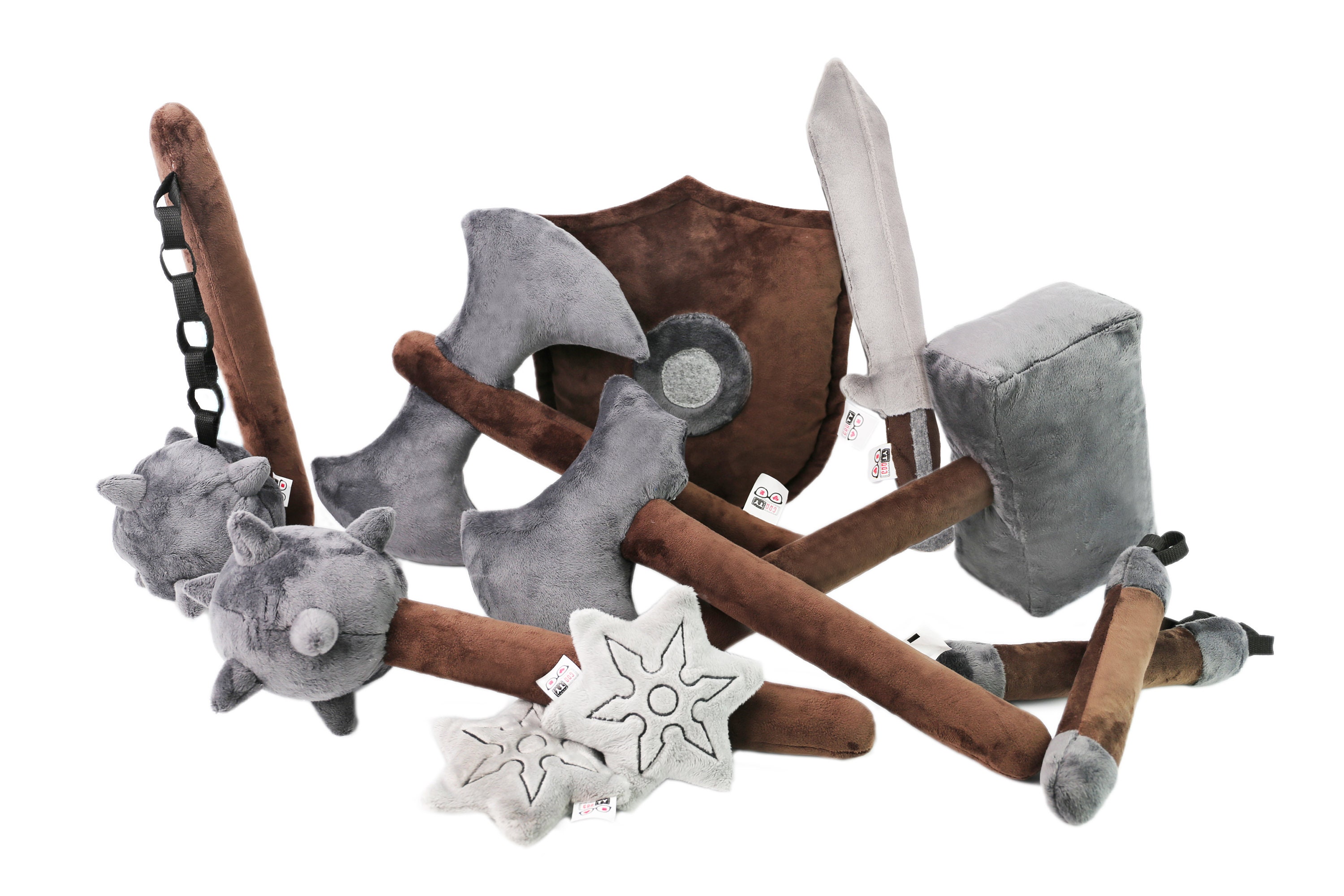 Sword Puppet Plush Adventurer's Gear - Safe Plush Weapons - Sword, Shield ...