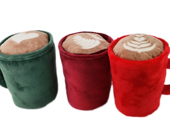 Plush Coffee Cup - Stuffed Coffee Mug Pillow - Mug Plush Toy - Coffee Mug - Foundation GraTy - social enterprise