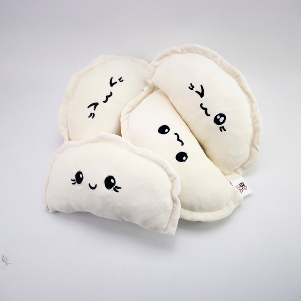 Plush Dumpling - Stuffed mascot Dumplings - Pierogi Pillow - Kawaii Dumpling Plush - Pieróg - GraTY Foundation - Social enterprise - NGO