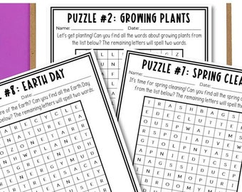 Spring-Themed Word Hunts | Printable Activities for Kids