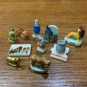 Vintage French Beans/Feve King Cake Figures! Set of TEN!