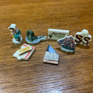 Vintage French Beans/Feve King Cake Figures! Set of SEVEN!