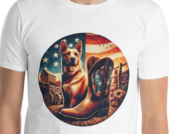 Camiseta Perro Western, camiseta personalizada, Ideas para regalo con Perro, Camiseta para amantes de los Perros, Regalo amantes Perros