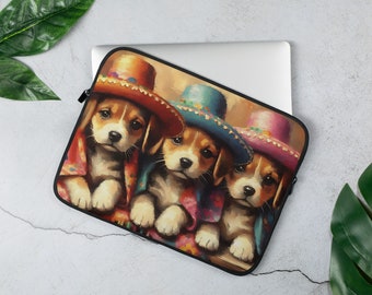 Funda portátil Perro Western, Funda para Ipad, Bolsa para ordenador portátil, Estuche para ordenador portátil, ideas para regalo.