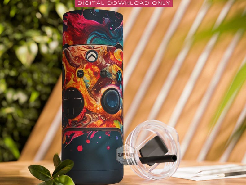 3D Video Game Controller 20 Oz Tumbler Sublimation Design (digital ...
