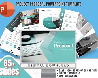 Project Proposal PowerPoint Template: 65+ Editable Slides (Digital Download)