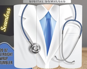 Disegno a sublimazione per uniforme da medico: regalo medico (download digitale)
