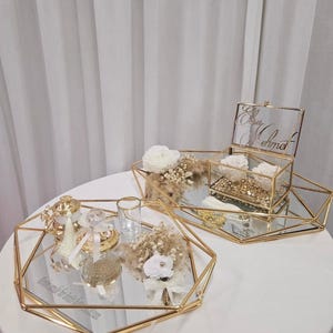 Vassoio Nikkah, Portaanello personalizzato, Vassoio personalizzato, Set di vassoi, Set di vassoi di fidanzamento personalizzati, Vassoio per anelli, Vassoio per matrimonio