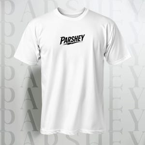 Minimal Logo T-Shirt - Parshey Brand Tee | Unisex Oversize Shirt | Summer Streetwear | Unique T-Shirt Gift | Casual Aesthetic