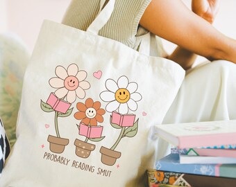 Buch-Liebhaber-Einkaufstasche, wahrscheinlich Lesen Smut Bookish Einkaufstasche, Booktrovert Tote, Buchgeschenke, Buch Canvas-Einkaufstasche