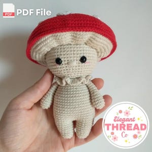 Mushroom Guy | Crochet Mushroom Friend – Cute Amigurumi Mushroom Toy – DIY Plushie Pattern – Seay Pattern – Gift For Kids – Instant Download