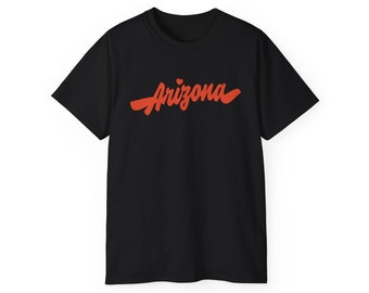 Arizona - Arizona Heart Red Lettering - Gildan 2000 Tee Shirt