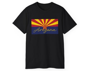 Arizona - Arizona Sunrise Flag - Gildan 2000 Cotton Tee Shirt