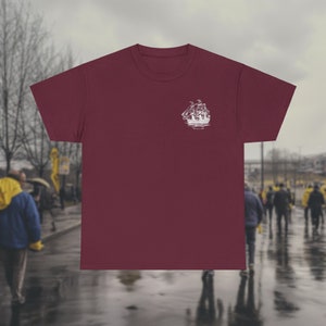 Manchester City Black/White Ship Heavy Cotton Tee