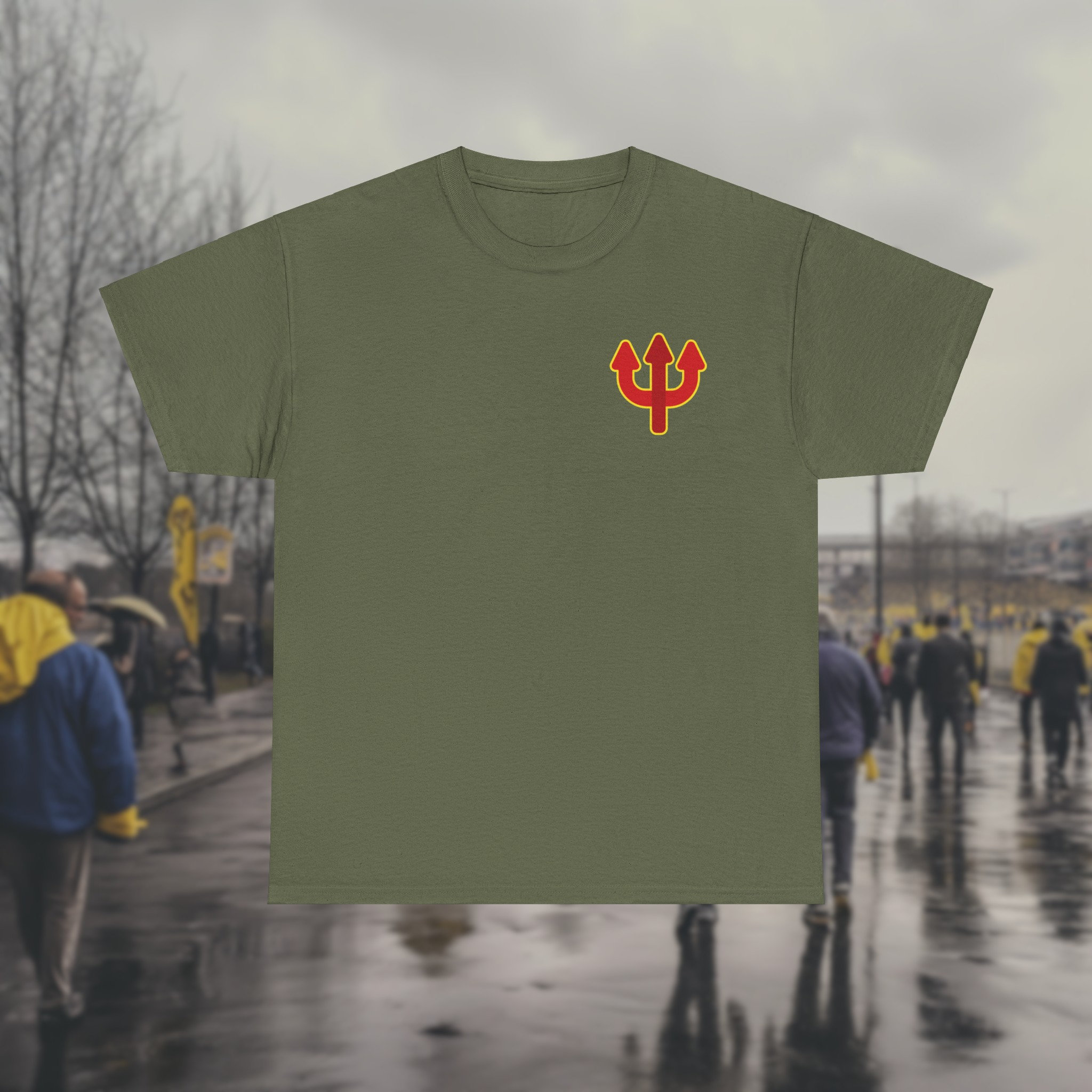 Manchester United Pitchfork Heavy Cotton Tee