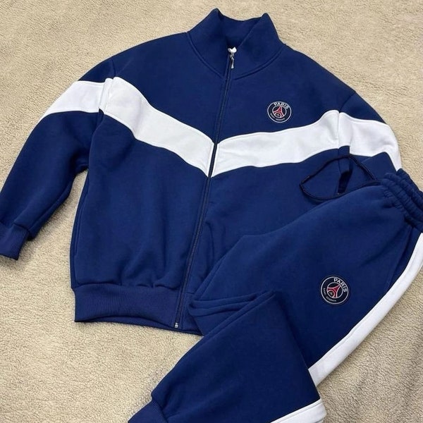 Psg tracksuit set high quality unique fabric both summer and winter tracksuit