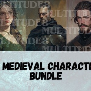 14 Character Portrait Picture Bundle, D&D Pictures, Player Portraits, Dungeons and Dragons, NPC Characters, Roll20, Fantasy Grounds, DND