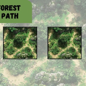 Forest Path, 5e, TableTop Spiel, Spielfeld, Karte, TableTop Spiel, Fantasy Spielfeld, Fantasy Map, Instant Download