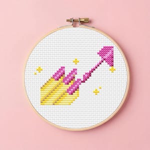 絵文字クロスステッチパターン - ネイルポリッシュ - 面白いガーリー刺繍 - 初心者向けクイッククロスステッチプロジェクト - ネイルポリッシュパターン