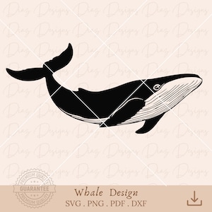 Whale svg, black whale png, ocean animals svg, whale animal clipart, whale vector, ocean life svg, whale cutting files, under sea cricut.