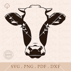 牛の顔のSVG、牛の頭のクリップアート、かわいい牛のクリカット、未経産牛のpng、農場の生活png、牛のクリカット、牛のベクター、牛のカットファイル。