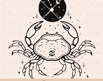 Cancer zodiac symbol svg, cancer horoscope png, cancer astrology sign clipart, zodiac sign cricut, horoscope sign png, cancer constellation.